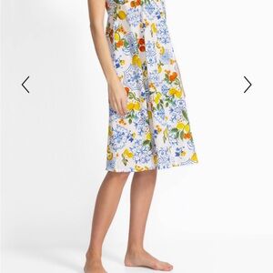 Johnny Was Citrus-Print Lightweight Cotton Sleep Dress -Mediterranean look xl